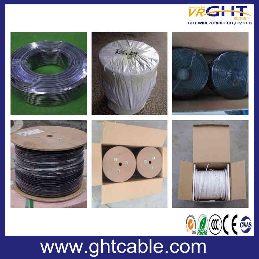  Black PVC Coaxial Cable RG6 75ohm 4