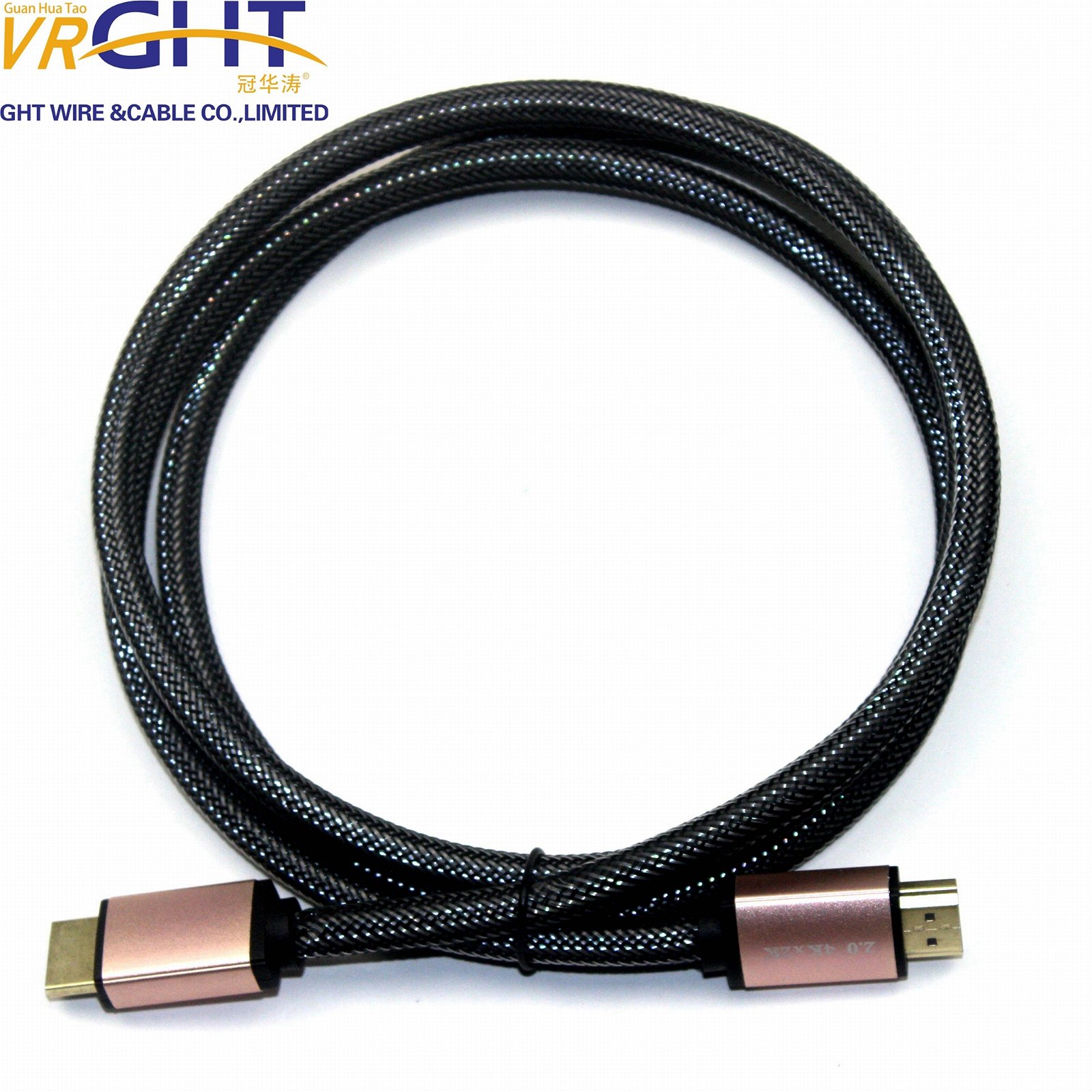 High Quality HDMI Cable with Nylon Braiding 1.4V (D002) 4