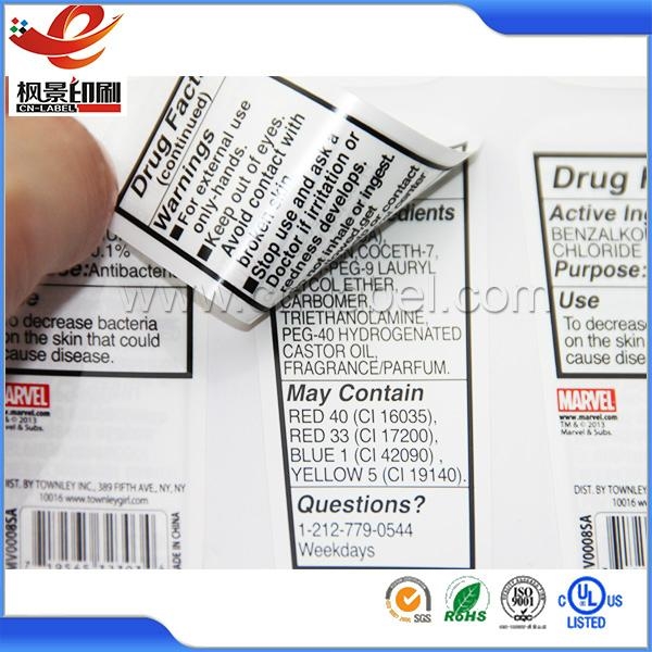 Barcode printing double layer labels sticker 004 barcode label