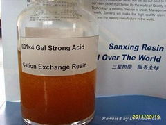 001×4 Styrene Series Gel Strong Acid Cation Exchange Resin