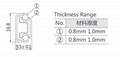 17mm two direction extension ball bearing rail 3