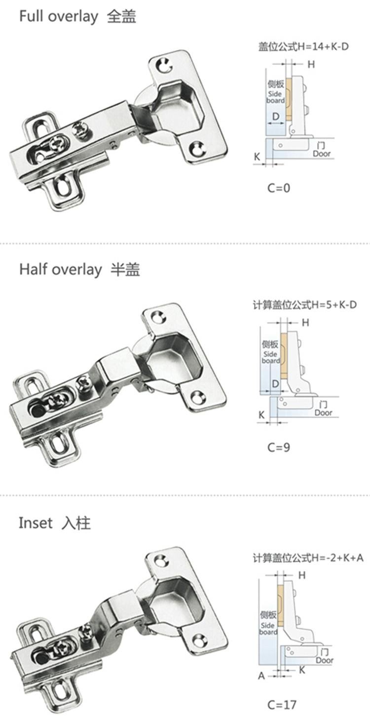 35mm one way key hold kitchen cabinet cup hinges 5