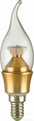 XF 4W LED Candle Bulb Lights with Pull Tail Base E14 Have Own Patent 