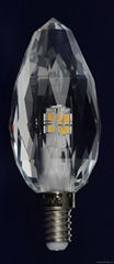 5W LED Candle  Lights with K5 Crystal Base E14 