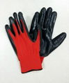 Nylon with Nitrile coated glove