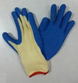 Latex coated glove T/C shell