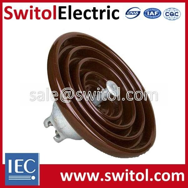 High Voltage Disc Suspension ANSI 52-3 Porcelain Type Insulator 1
