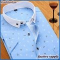 2016 latest floral pattern man shirt 3