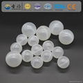 PP ( Polypropylene ) 42 mm white hollow plastic ball for water treatment						