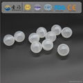 China factory supply 20mm white hollow plastic ball for chemical industry						