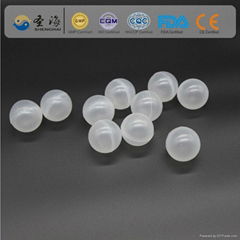 China factory supply 38mm white hollow plastic ball for Spill Containment						