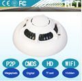 high definition video wifi smoke detector ip camera poe CMOS sensor P2P protocol 1