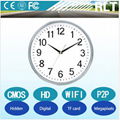 720P HD wifi hidden camera P2P hidden wall clock camera support TF card 4