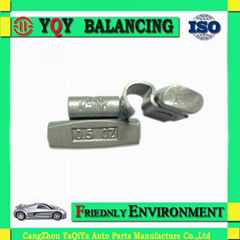 Fe clip on wheel balance weights 