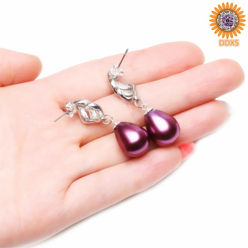 China wholesale fashion shell pearl earrings