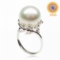 wholesale luxury south sea shell pearl ring