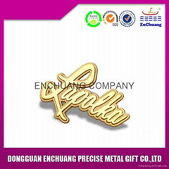 cheap price stamped metal name badge