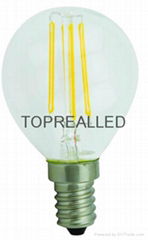 G45 2W/3W/4W Dimmable Cob Led Filament Candle Bulb Light