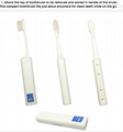Dismountable  travel adult toothbrush with  toothpaste