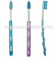 Crystal PP material handle adult toothbrush 1