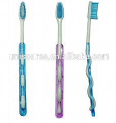 Crystal PP material handle adult toothbrush