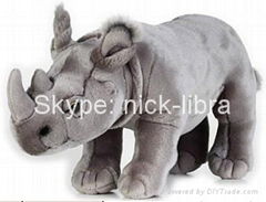 10 Inches Standing Rhino(Realistic plush