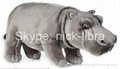 10 Inches Standing Hippo(Realistic plush / soft toys, stuffed animal)    