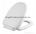 Round shape soft close plastic toilet lid wc toilet seat cover -1037