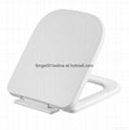 Quick release square heated adjustable plastic wc seat lid cover-1057