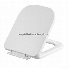 Quick release square heated adjustable plastic wc seat lid cover-1057