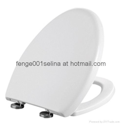 Stanitary bathroom metal hinge elongated plastic toilet seat lid-1051