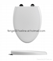 Stanitary bathroom metal hinge elongated plastic toilet seat lid-1051 3