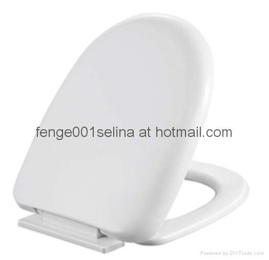 White pp bathroom lavatory plastic water closet seat cover1049 Fenge