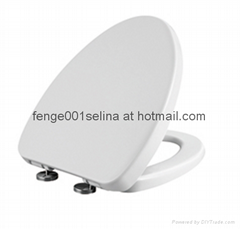 Eco-friendly PP with metal hinge decorative toilet lid covers -1055