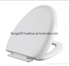 White pp slow drop water closet family toilet seat for wc-1039