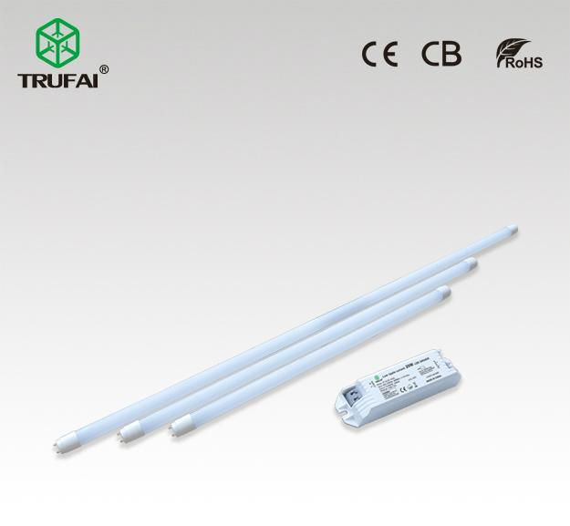 No flickering 18W LED T8 tube 1.2m with driver outside