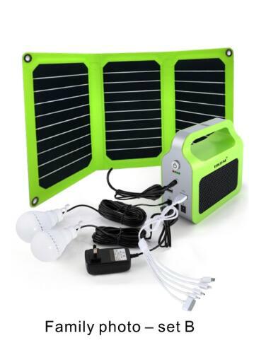 10W便攜式太陽能發電系統可移動充電寶套裝 3