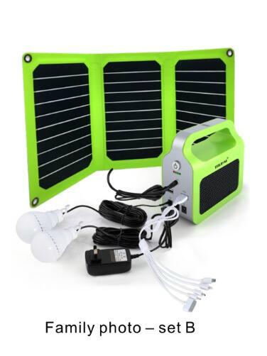 10W portable solar generating system removable lighting kits 3