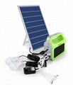 10W portable solar generating system removable lighting kits