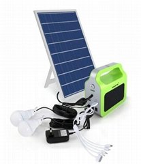 10W便攜式太陽能發電系統可移動充電寶套裝