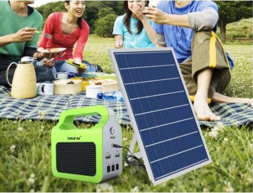 10W portable solar generating system removable lighting kits 5