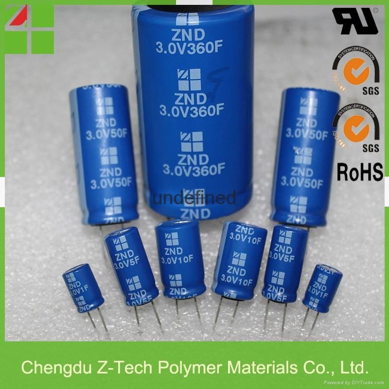 Lead Free & ROHS compliance 2.7V 350F super capacitor