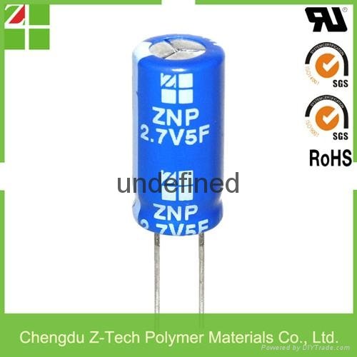 ultra capacitor ZNP2R7S505RS1020 2.7V 5F 10*20 10X20 mm super capacitor