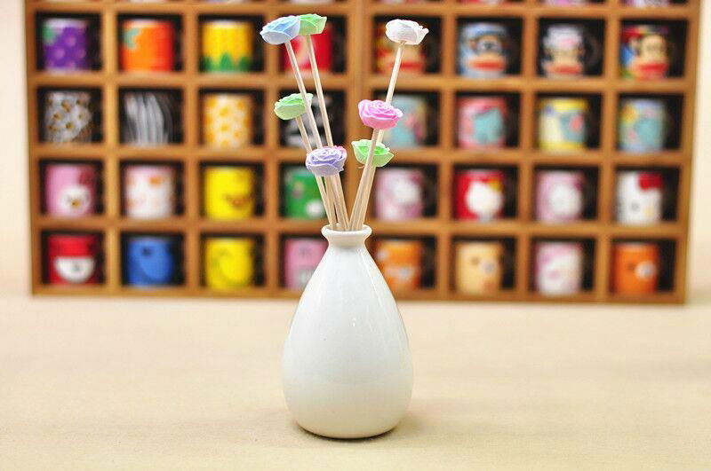 Wholesale ceramic bottle aroma ceramic flower diffuser gift set