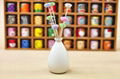 Wholesale ceramic bottle aroma ceramic flower diffuser gift set