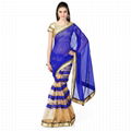 Party Wear Half Half Net Saree 1