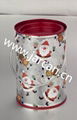 PVC handy kids Gift Tin Bucket with Christmas design 1