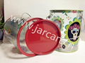 PVC handy kids Gift Tin Bucket with Christmas design 2