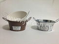 metal tin Mini garden flower plant pot 1