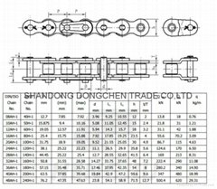 Heavy series of short pitch precision roller chain